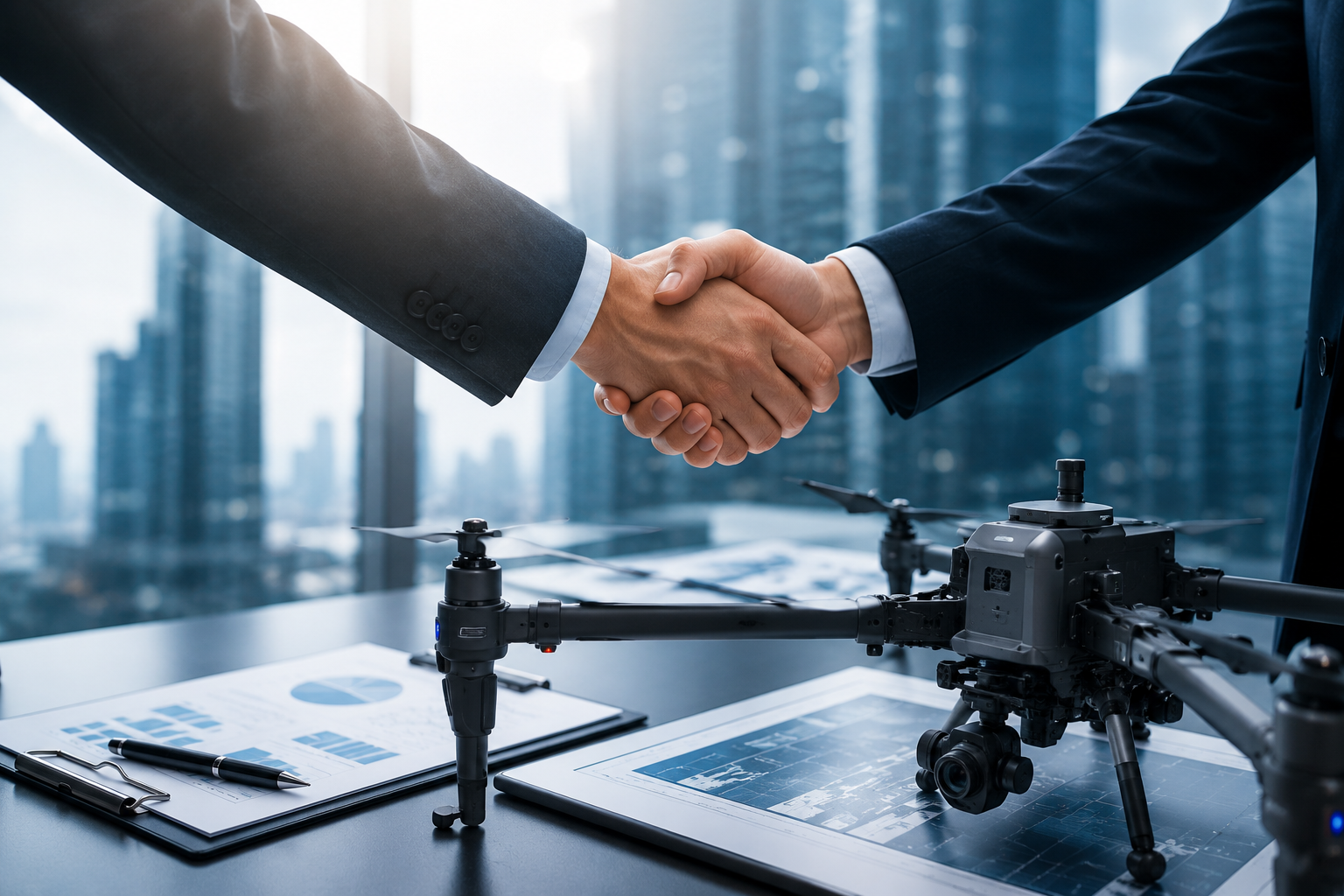 Business handshake