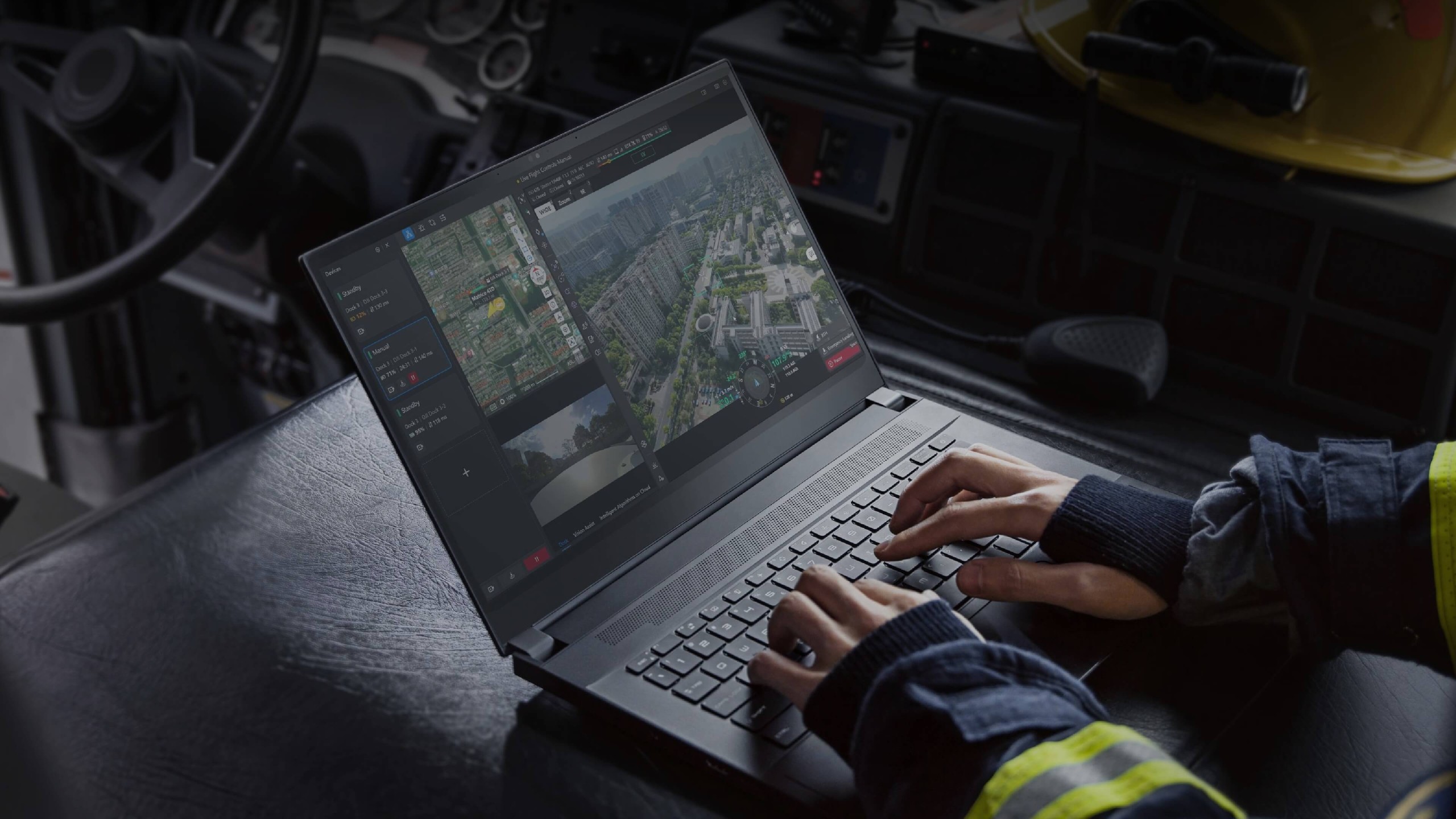 DJI D-RTK 3 Multifunctional Station operating as an RTK base station