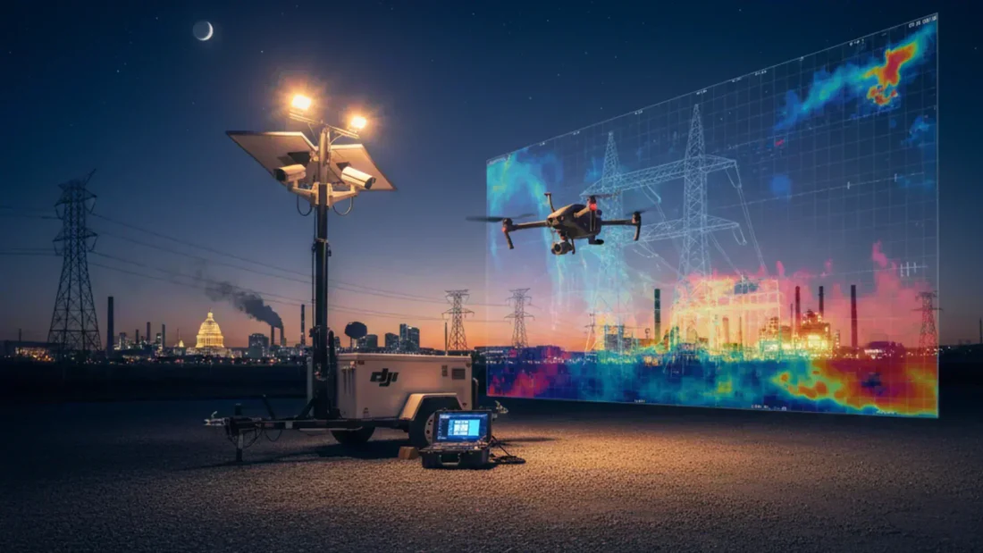 Industrial Security Night Facility Monitoring